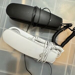 Black and White Corded Home Phone - Telephones